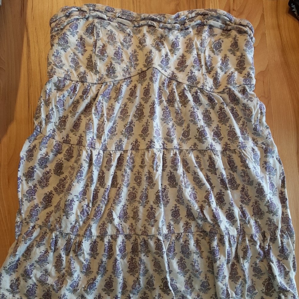 American Eagle strapless top.